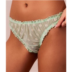 Tanga de tul con bordados