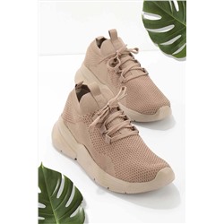 Bambi Vizon Triko Kadın Sneaker K01673074982
