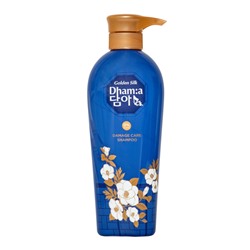 LION Dhama damage care shampoo Восстанавливающий шампунь для тонких волос с цветочным ароматом 400мл