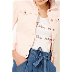 Chaqueta vaquera Rosa pastel
