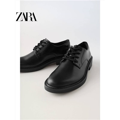 ZARA  😍 официальный сайт⚡️ школьные туфли для мальчика со  скидкой  46🛍    ✅Цвет: на фото     ✅Материал: pu