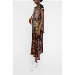 Camisa manga corta cenefa africana