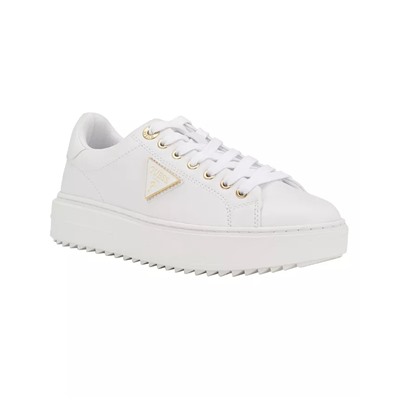 GUESS Women's Denesa Treaded Platform Lace-Up Sneakers