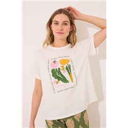 Camiseta manga corta 100% algodón "verduras"