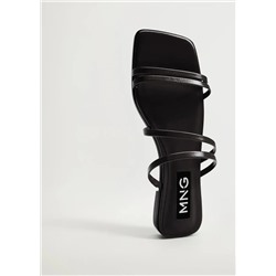 Sandalia tiras múltiples -  Mujer | MANGO OUTLET Melilla