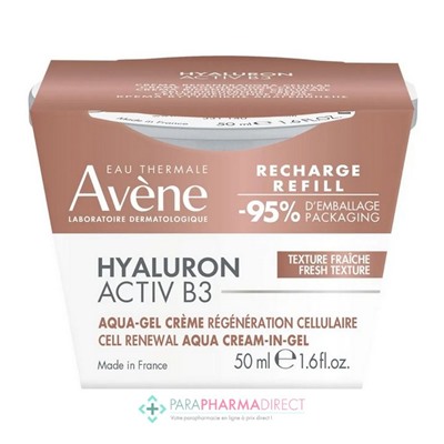 Avène Hyaluron Activ B3 Aqua Gel-Crème Régénération Cellulaire Eco-Recharge 50ml