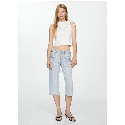 Jeans capri rectos