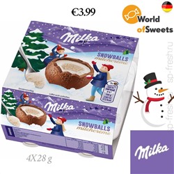 Milka Snowballs Milchcrème 4x28g