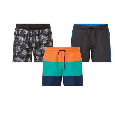 LIVERGY Herren Badeshorts mit seitlichen Eingrifftaschen und Gesäßtasche