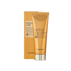 TONYMOLY INTENSE CARE Gold 24K Snail Foam Cleanser Пенка для умывания с муцином улитки и коллоидным  150мл