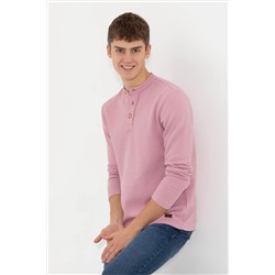 Erkek Manolya Dik Yaka Sweatshirt