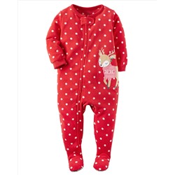 1-Piece Fleece Christmas PJs