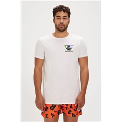 Bad Bear, Bıte Erkek T-shirt 24.01.07.020 Off-whıte