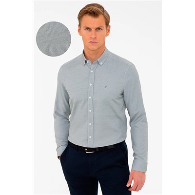 Pierre Cardin Haki Slim Fit Oxford Gömlek G021GL004.000.1294587