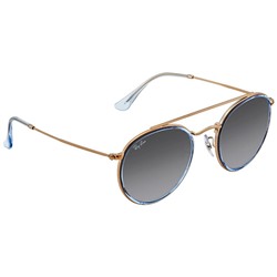 RAY-BANRound Double Bridge Grey Gradient Sunglasses RB3647N 906771 51
