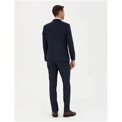 %100 Yün Lacivert Slim Fit Takım Elbise