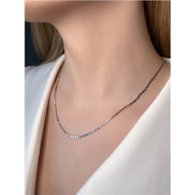 Цепь из серебра родированная - Улитка, 45 см 81035180145р улитка