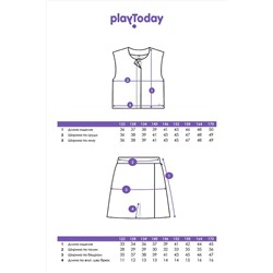 Костюм (Жилет+Юбка) PLAYTODAY, 1126468
