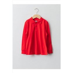 LC Waikiki, LCW Kids Polo Yaka Basic Uzun Kollu Erkek Çocuk Tişört