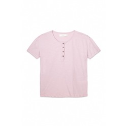 Camiseta lisa manga corta 100% algodón rosa