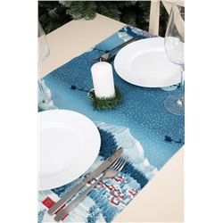 Дорожка на стол из рогожки 145x45 Happy Fox Home