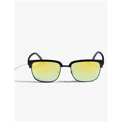 METAL RECTANGULAR TOP RIM AVIATOR SUNGLASSES