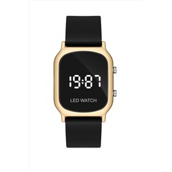 Aqua Di Polo 1987, Unisex Siyah Silikon Dijital Led Kol Saati Apwr032602