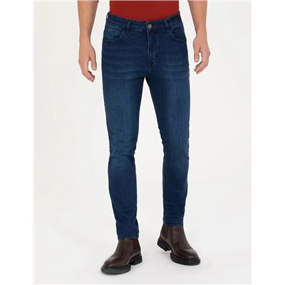 Lacivert Slim Fit Jean Pantolon