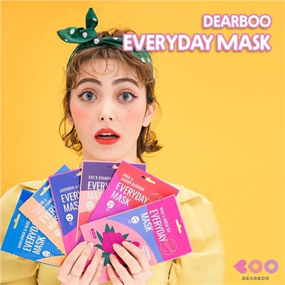Lily & Charcoal Everyday Mask (10ea), Маска с экстрактом лилии и углем для жирной и проблемной кожи