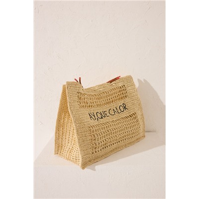 Bolso grande rafia