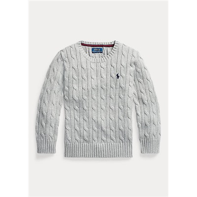 Boys 2-7 Cable-Knit Cotton Sweater