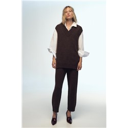 STRAIGHT FIT KNIT TROUSERS