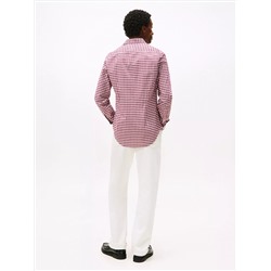Slim Fit Stretch Gingham Oxford Shirt