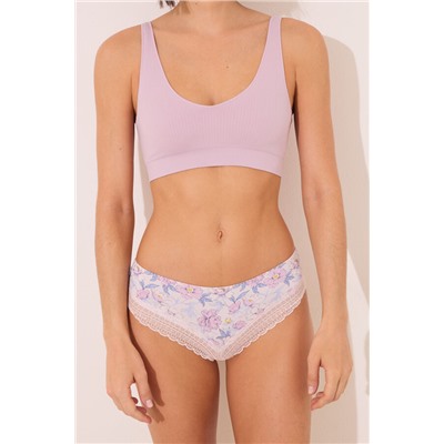 Braga ancha brasileña print flores multicolor