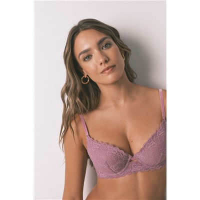 Sujetador GORGEOUS push up encaje rosa