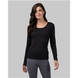 WOMEN'S SOFT RIB SCOOP TOP