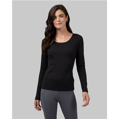 WOMEN'S SOFT RIB SCOOP TOP