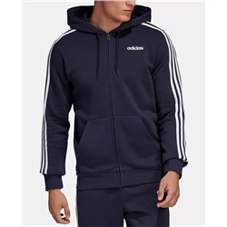 adidas Men's Essentials 3-Stripes Fleece Zip Hoodie