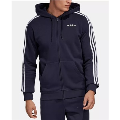 adidas Men's Essentials 3-Stripes Fleece Zip Hoodie
