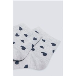 Calcetín corto corazones