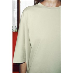KIMONO SLEEVE COTTON T-SHIRT