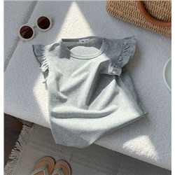 Хлопковая футболка с коротким рукавом