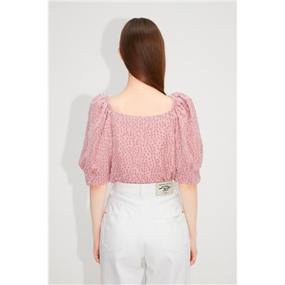 Top de seda Rosa viejo