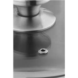 Raye Kısa Tencere - Çelik - 24 cm