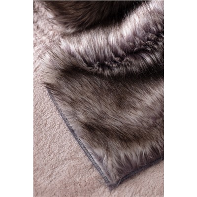 Armend Peluş Koltuk Şalı - Kahverengi