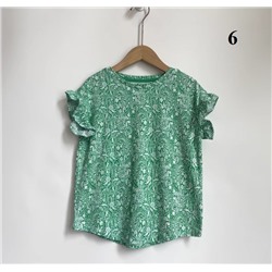 Хлопковая эластичная футболка с короткими рукавами