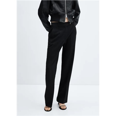 Pantalón recto botón lateral REF. 57026727-LEO-LM