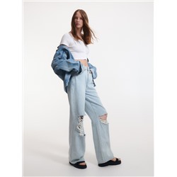 Crop Top mit hohem Baumwollanteil