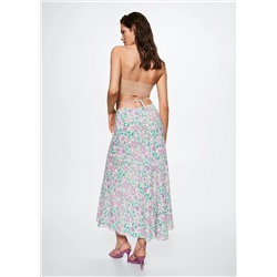 Falda fluida estampada -  Mujer | MANGO OUTLET Melilla