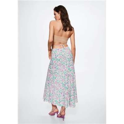 Falda fluida estampada -  Mujer | MANGO OUTLET Melilla